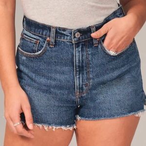 Abercrombie & fitch Curve Love High Rise Mom Shorts size 27 or size 4 worn 2x